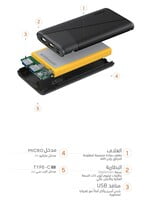 Y10 wopow power bank 10000mAh  شاحن محمول بقوة